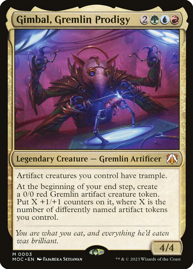 Gimbal, Gremlin Prodigy 3/444 (Commander: March of the Machine) 