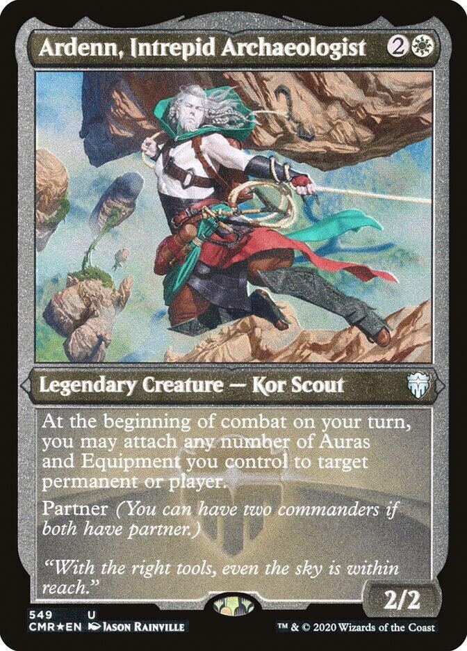Ardenn Intrepid Archaeologist Foil Etched 549 (Commander Legends)  - Foil