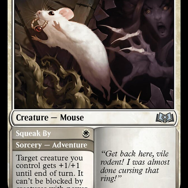 Cheeky House-Mouse // Squeak By 7/276 (Wilds of Eldraine)  - Foil