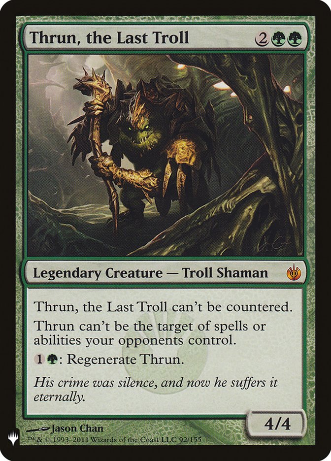 Thrun, the Last Troll 92 (The List Reprints) 