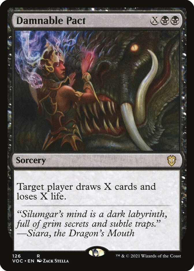 Damnable Pact 126 (Commander: Innistrad: Crimson Vow) 