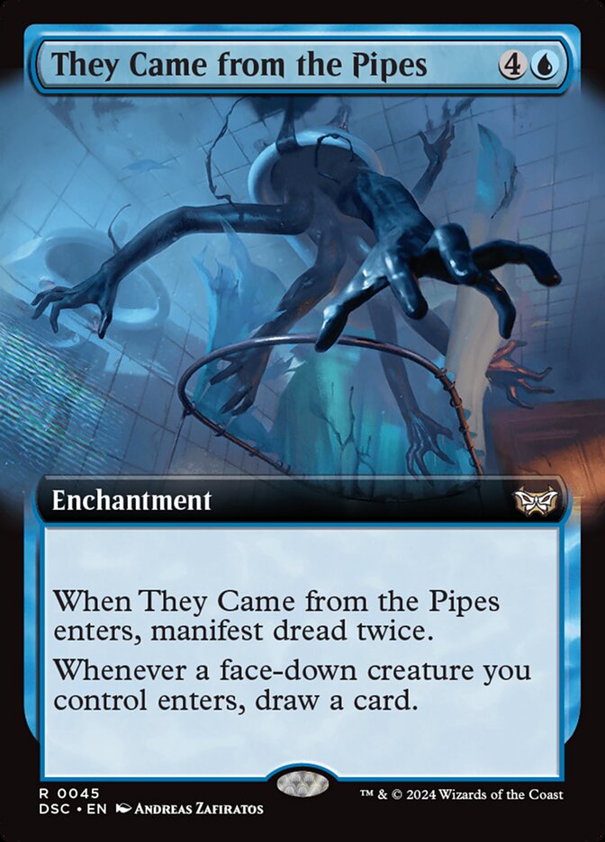 They Came from the Pipes 45/40 (Commander: Duskmourn: House of Horror)  - Extended Art