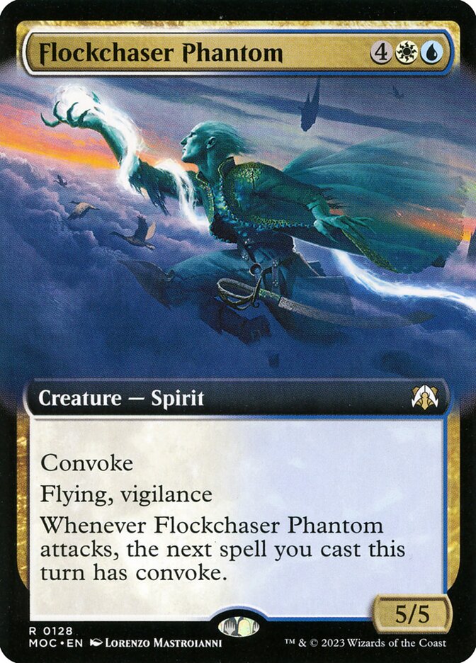 Flockchaser Phantom 128 (Commander: March of the Machine)  - Extended Art
