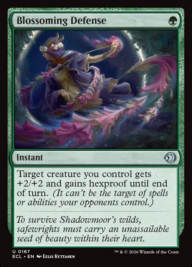 Blossoming Defense 167 (Lorwyn Eclipsed)  - Foil