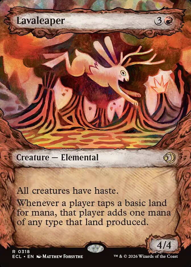 Lavaleaper  318 (Lorwyn Eclipsed)  - Showcase Foil