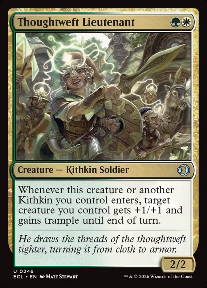 Thoughtweft Lieutenant 246 (Lorwyn Eclipsed)  - Foil