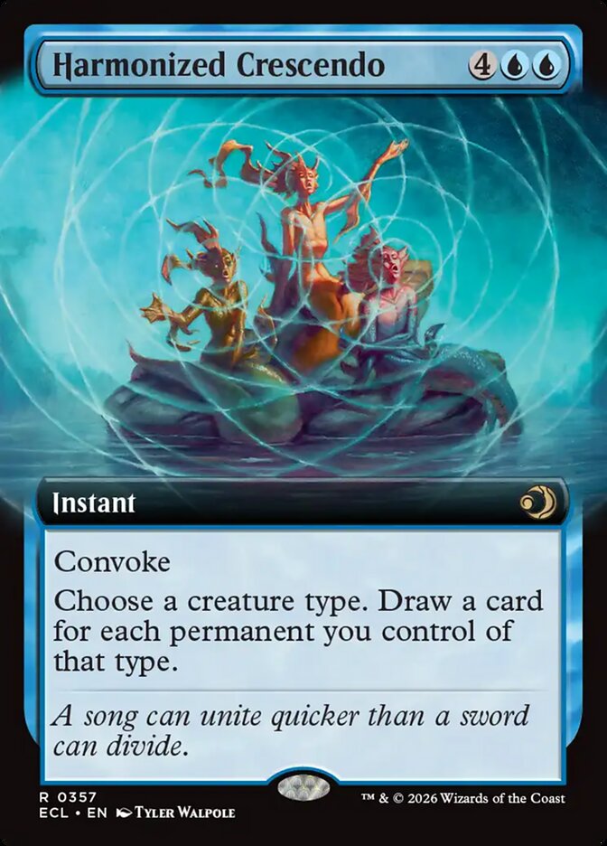 Harmonized Crescendo 357/273 (Lorwyn Eclipsed)  - Extended Art