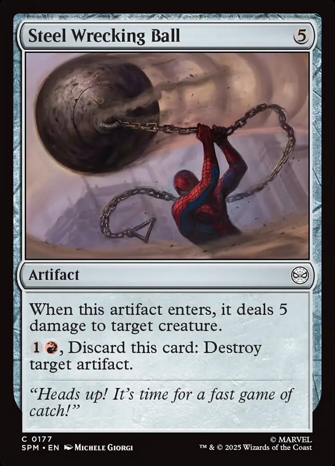 Steel Wrecking Ball 177/198 (Marvel's Spider-Man) 