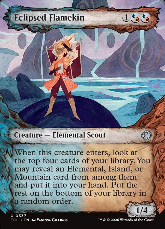 Eclipsed Flamekin  337/273 (Lorwyn Eclipsed)  - Showcase Foil