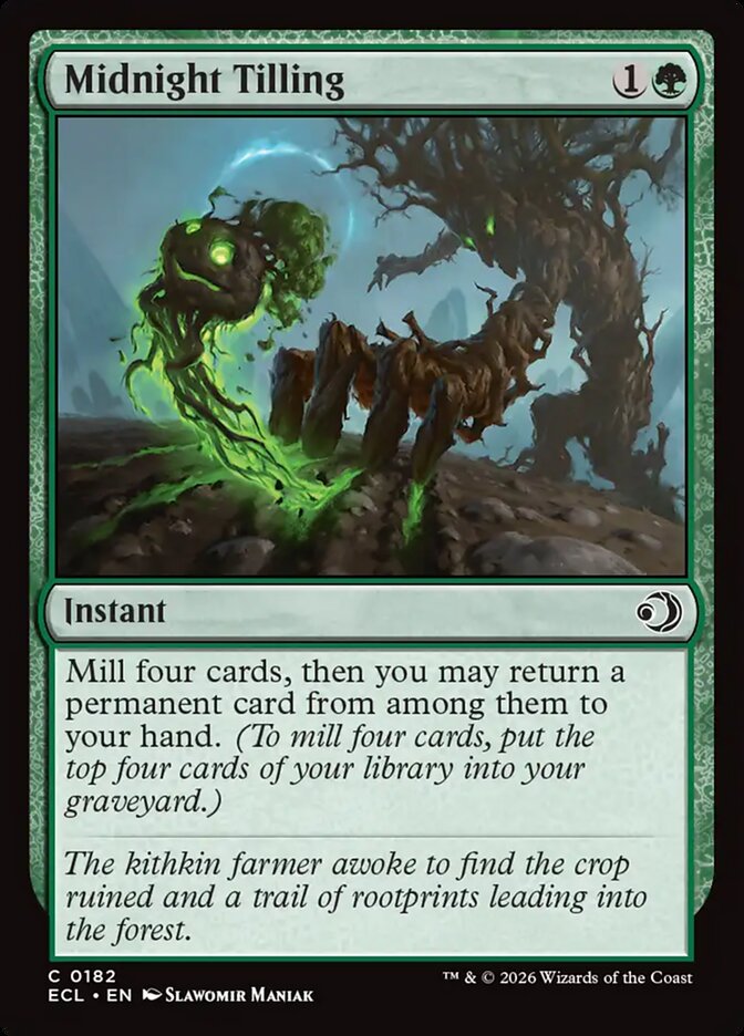 Midnight Tilling 182/273 (Lorwyn Eclipsed)  - Foil