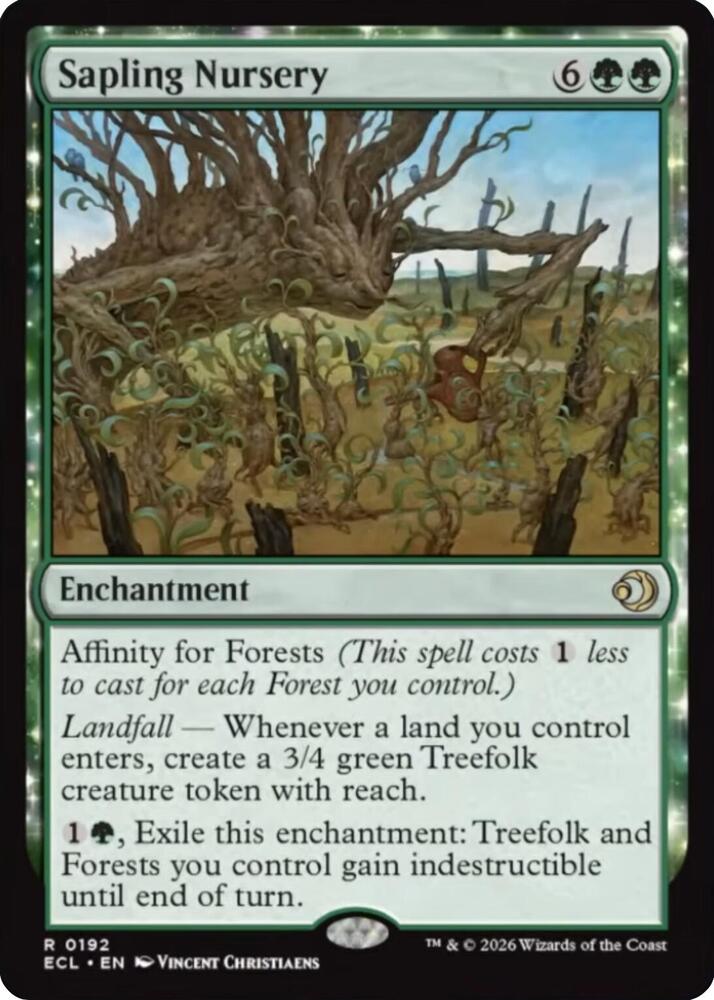 Sapling Nursery 192 (Lorwyn Eclipsed)  - Foil