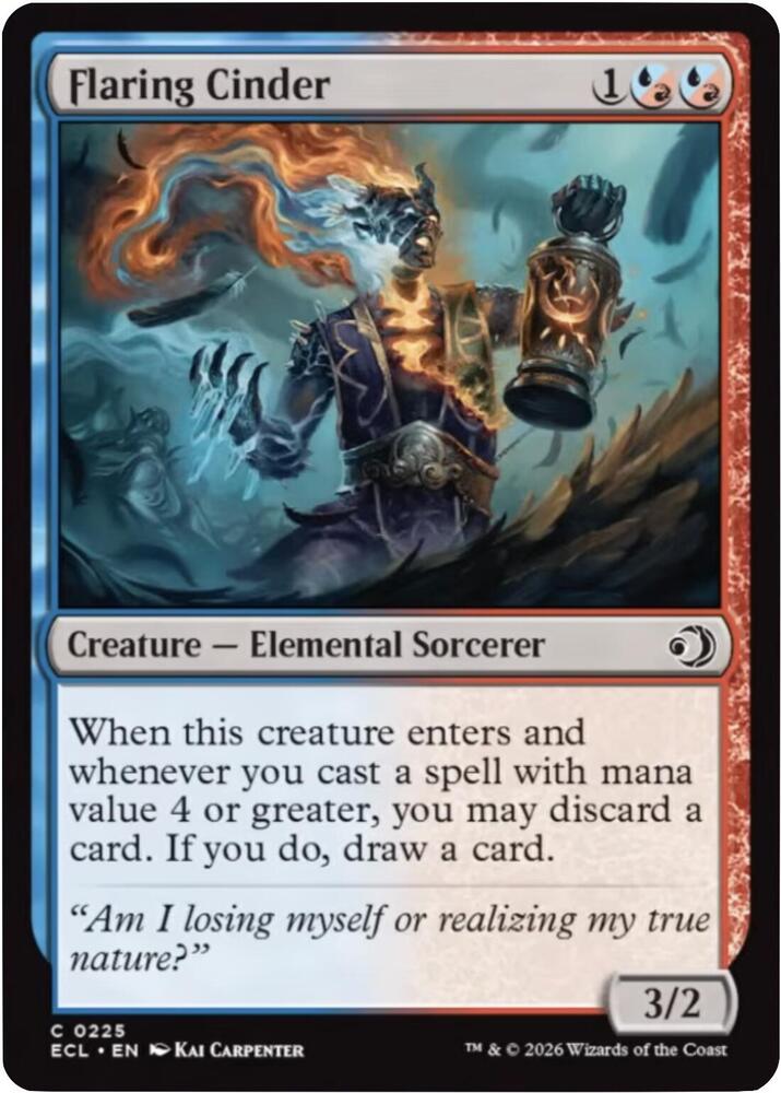 Flaring Cinder 225 (Lorwyn Eclipsed)  - Foil