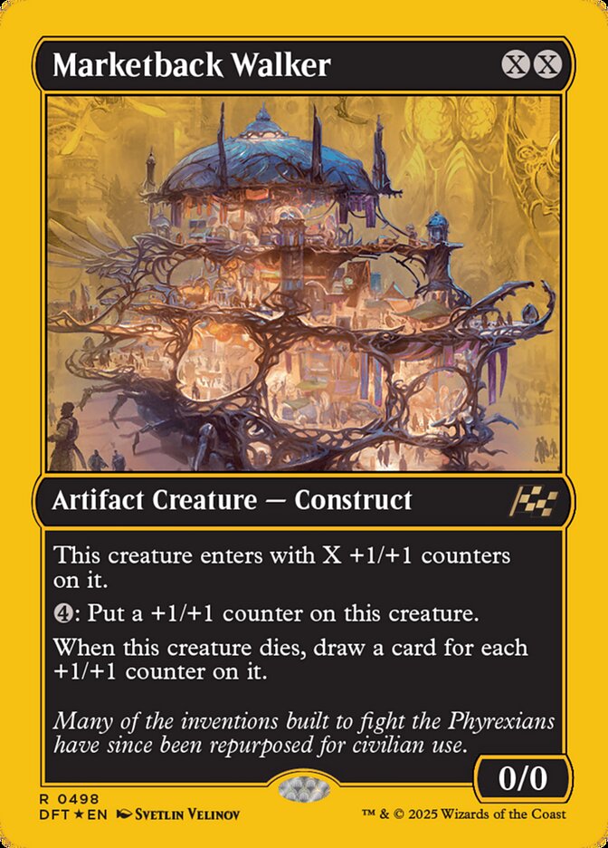 Marketback Walker 498/291 (Aetherdrift)  - First-Place Foil