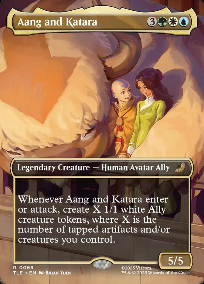 Aang and Katara 69 (Avatar: The Last Airbender: Eternal-Legal)  - Borderless 
