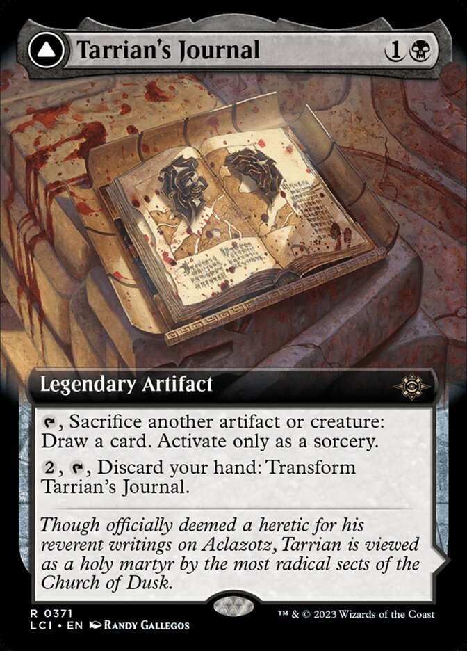 Tarrian's Journal // The Tomb of Aclazotz 371/291 (The Lost Caverns of Ixalan)  - Extended Art Foil