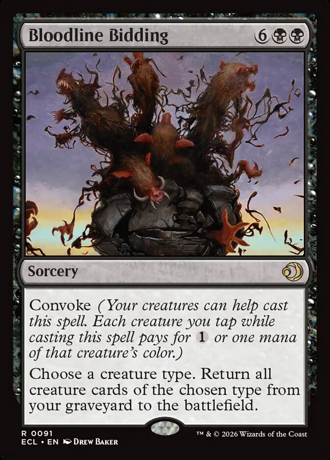 Bloodline Bidding 91 (Lorwyn Eclipsed)  - Foil