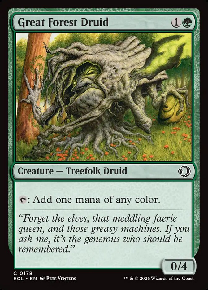 Great Forest Druid 178/273 (Lorwyn Eclipsed)  - Foil