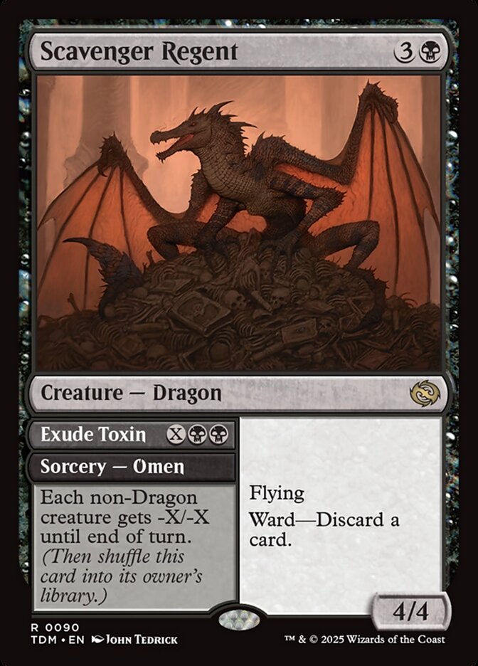 Scavenger Regent // Exude Toxin 90/291 (Tarkir: Dragonstorm) 