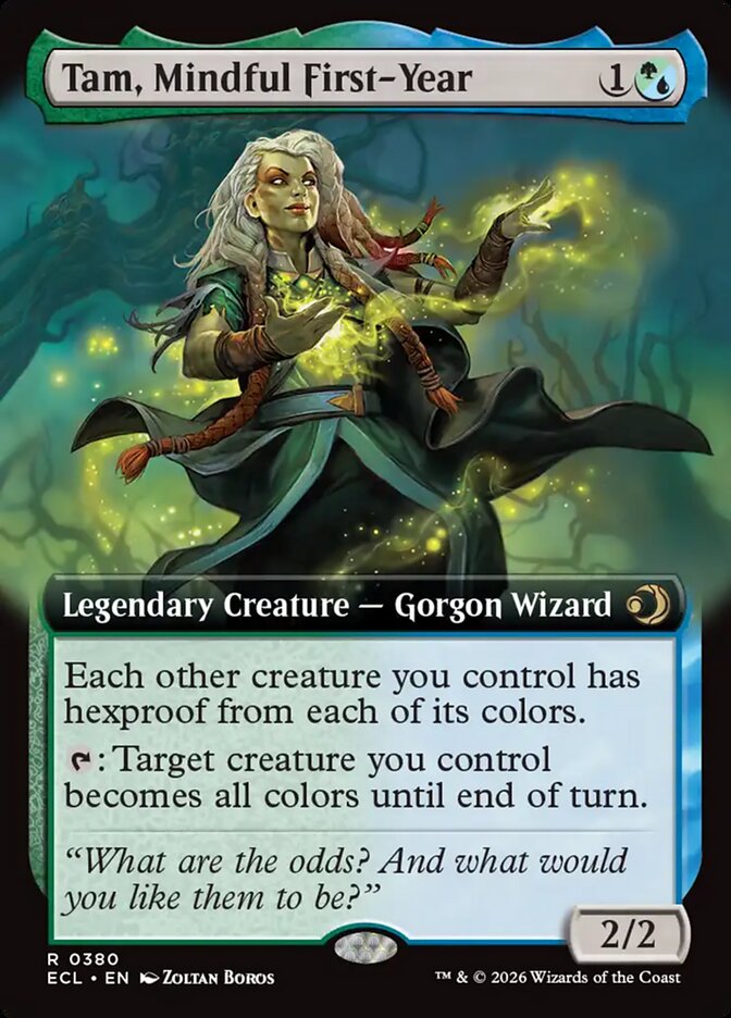 Tam, Mindful First-Year 380/273 (Lorwyn Eclipsed)  - Extended Art