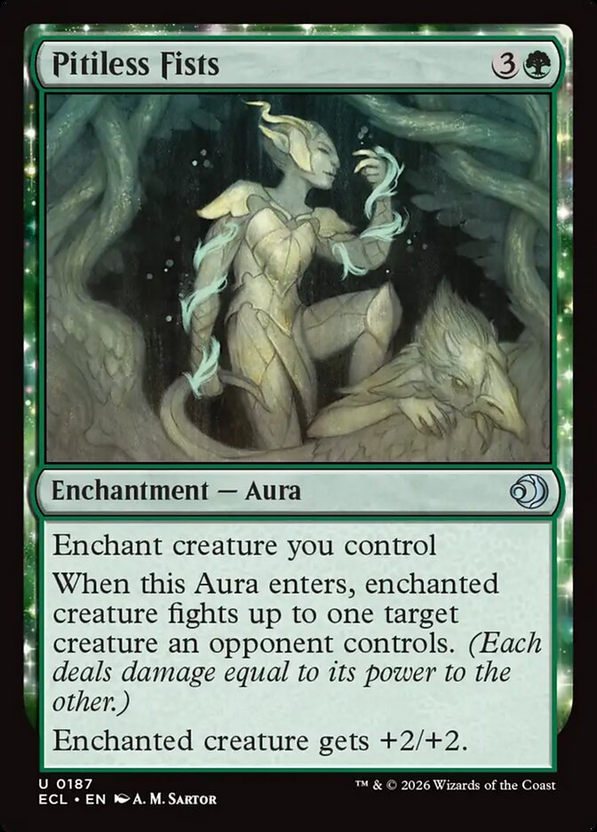 Pitiless Fists 187/273 (Lorwyn Eclipsed)  - Foil