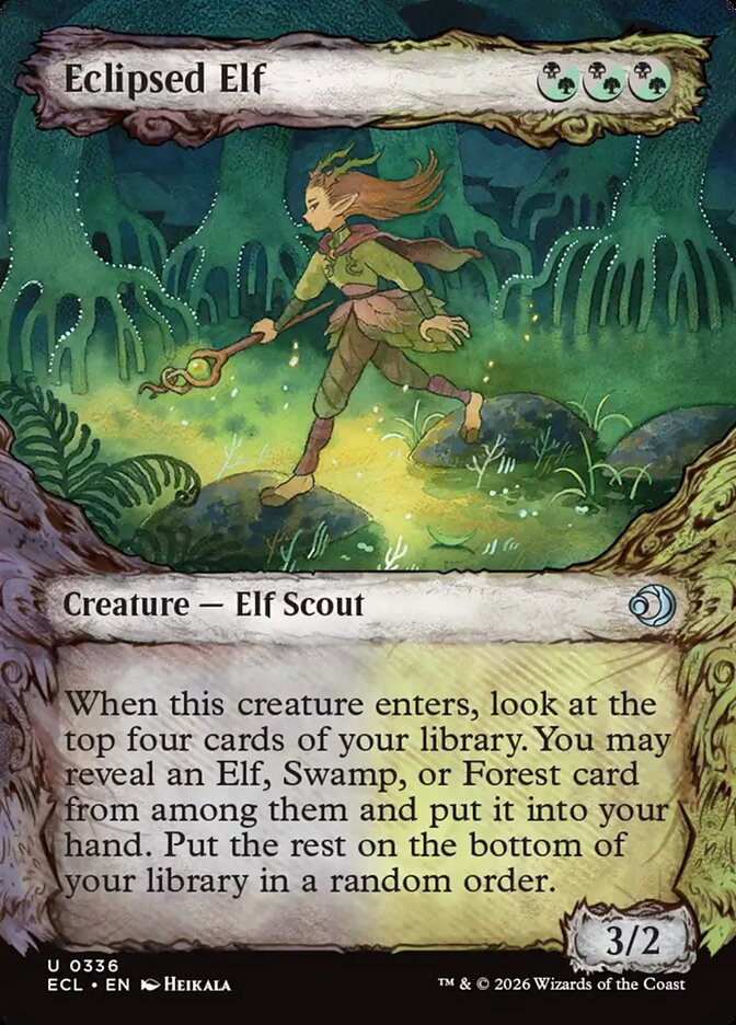 Eclipsed Elf  336 (Lorwyn Eclipsed)  - Showcase Foil