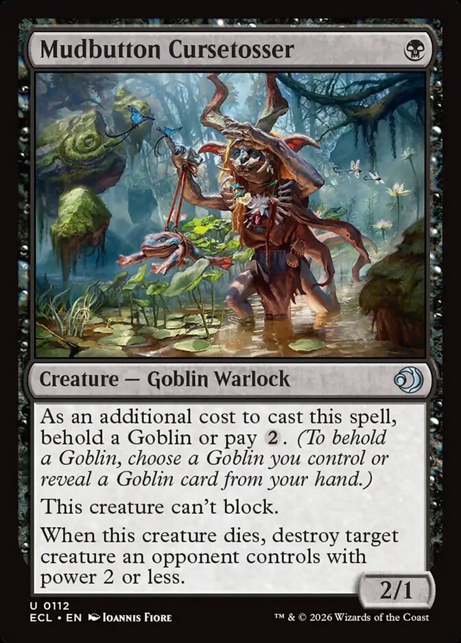 Mudbutton Cursetosser 112/273 (Lorwyn Eclipsed)  - Foil