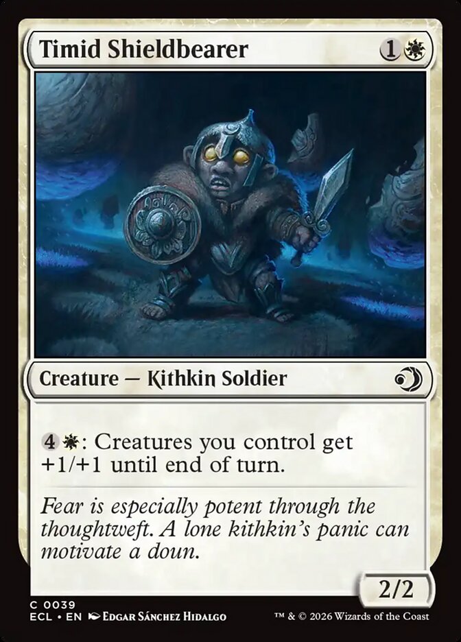 Timid Shieldbearer 39 (Lorwyn Eclipsed)  - Foil