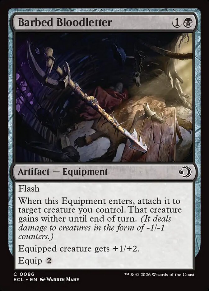 Barbed Bloodletter (Lorwyn Eclipsed)  - Foil