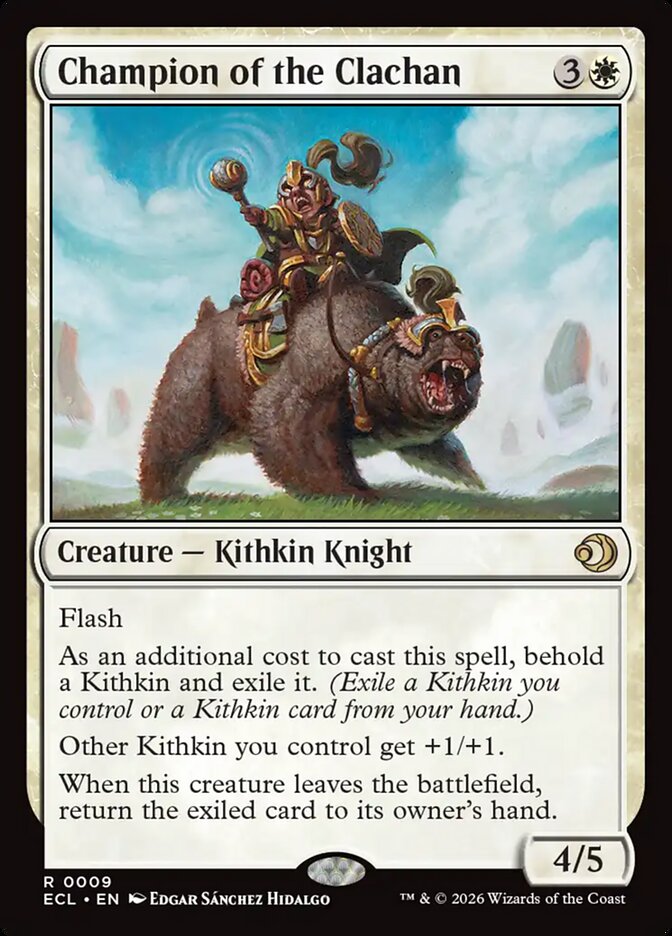 Champion of the Clachan 9/273 (Lorwyn Eclipsed)  - Foil