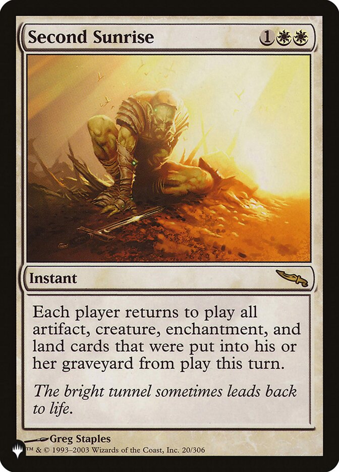 Second Sunrise MRD-20/5075 (The List Reprints) 