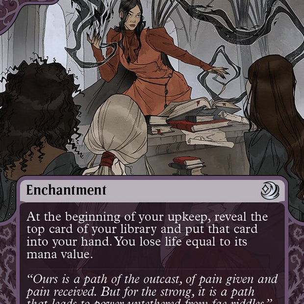 Dark Tutelage 28/63 (Wilds of Eldraine: Enchanting Tales)  - Showcase Foil
