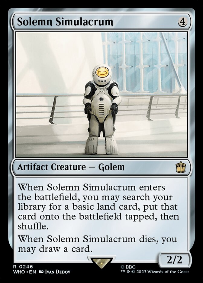 Solemn Simulacrum 246 (Universes Beyond: Doctor Who)  - Foil