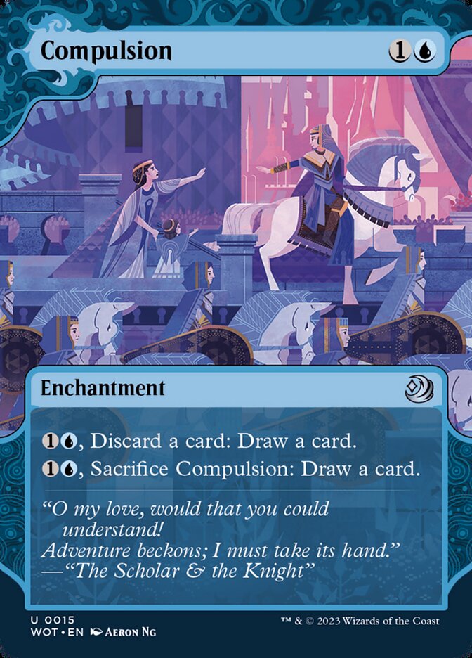 Compulsion 15 (Wilds of Eldraine: Enchanting Tales)  - Showcase Foil