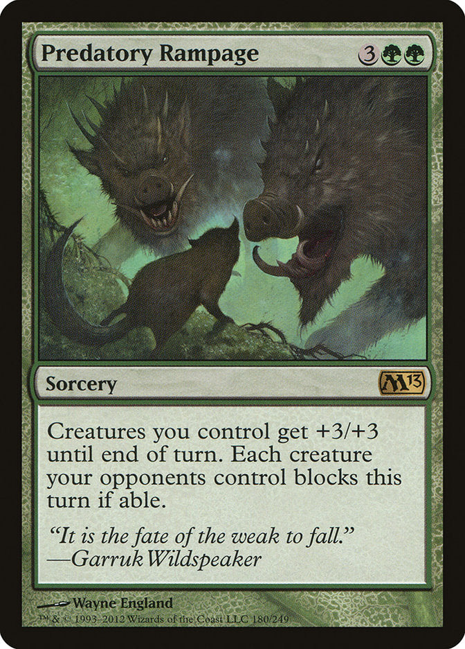 Predatory Rampage 180 (Magic 2013 (M13)) 