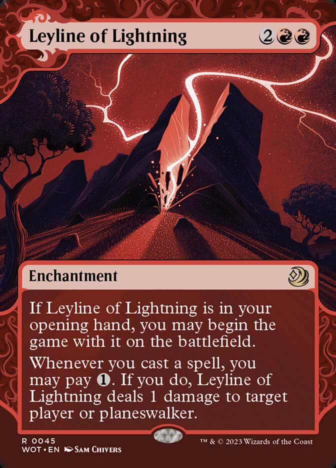 Leyline of Lightning 45/63 (Wilds of Eldraine: Enchanting Tales)  - Showcase Foil