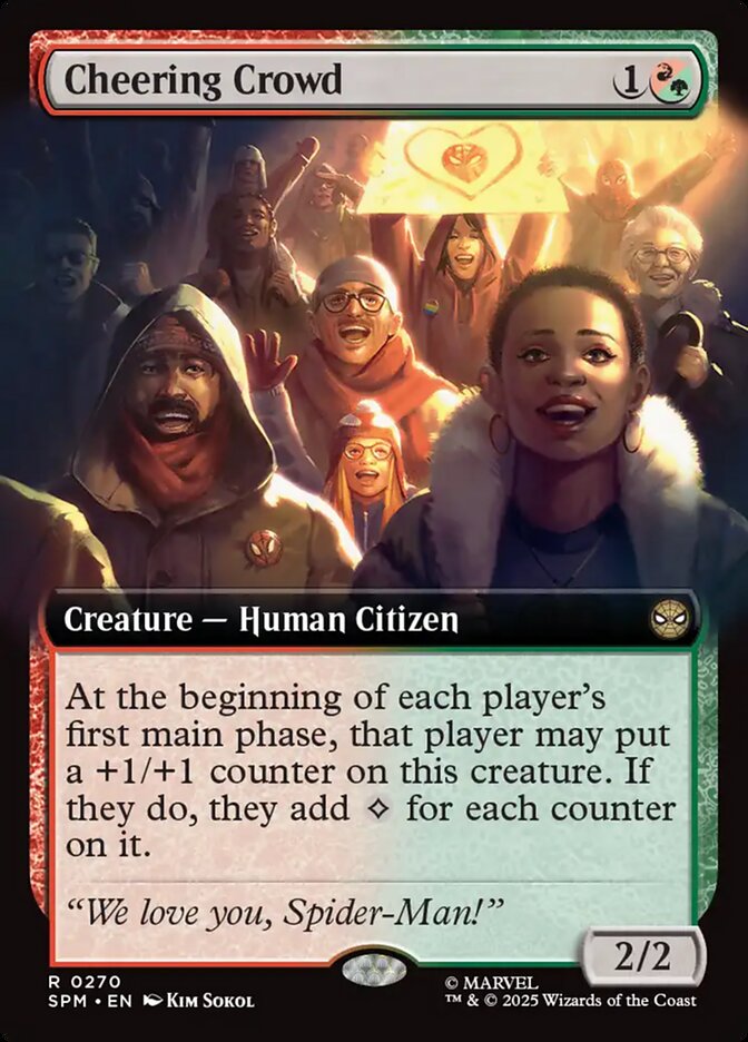 Cheering Crowd 270/198 (Marvel's Spider-Man)  - Extended Art 