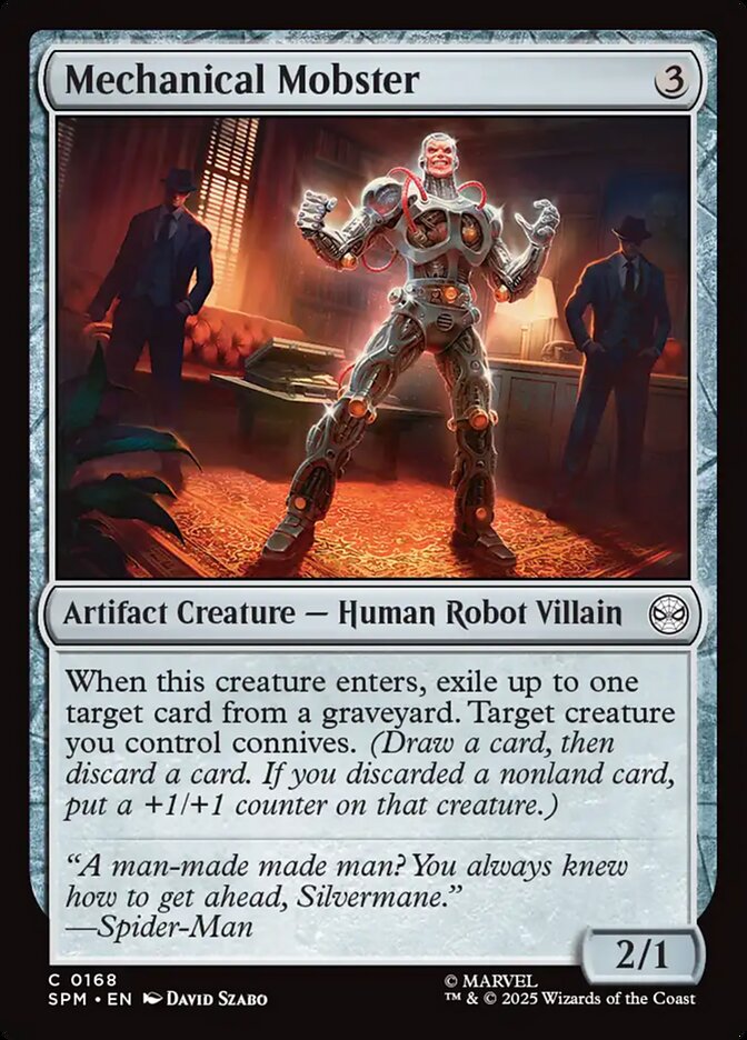 Mechanical Mobster 168/198 (Marvel's Spider-Man)  - Foil