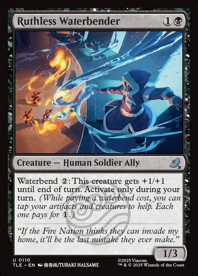 Ruthless Waterbender 110/317 (Avatar: The Last Airbender: Eternal-Legal)  - Foil