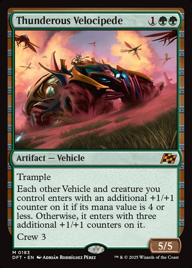 Thunderous Velocipede 183 (Aetherdrift)  - Foil