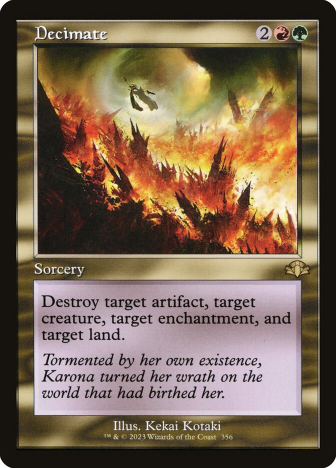 Decimate 356 (Dominaria Remastered)  - Retro