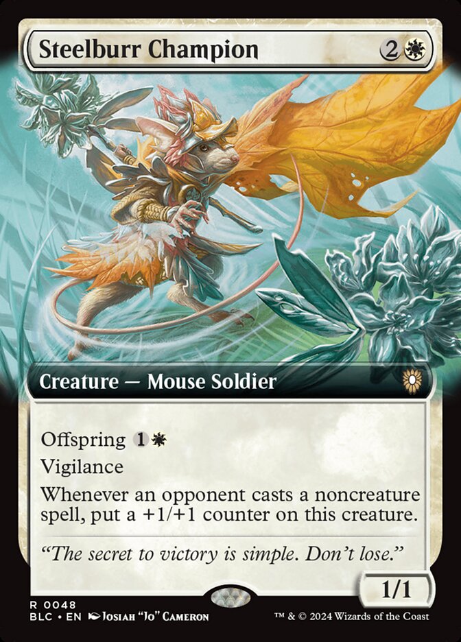 Steelburr Champion (Commander: Bloomburrow) 