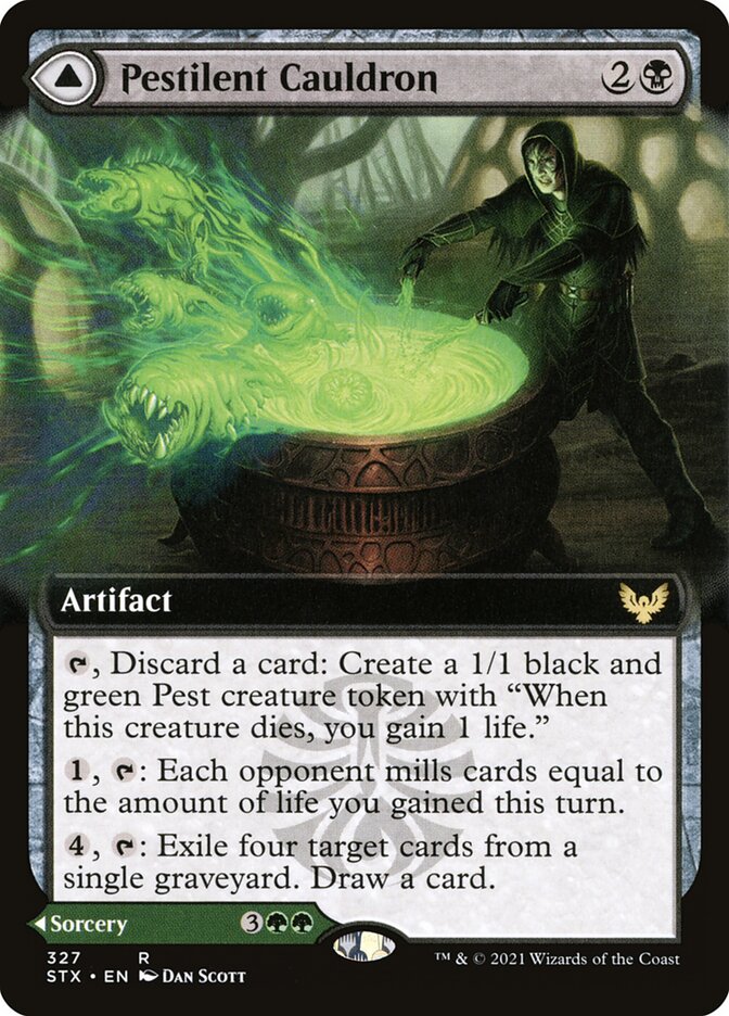 Pestilent Cauldron // Restorative Burst 327 (Strixhaven: School of Mages) 