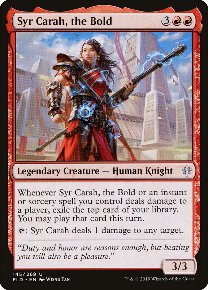 Syr Carah, the Bold 145 (Throne of Eldraine) 