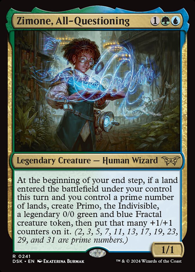 Zimone, All-Questioning 241/286 (Duskmourn: House of Horror) 