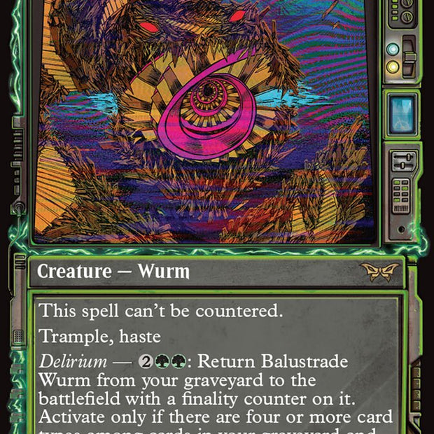 Balustrade Wurm 319/286 (Duskmourn: House of Horror)  - Showcase
