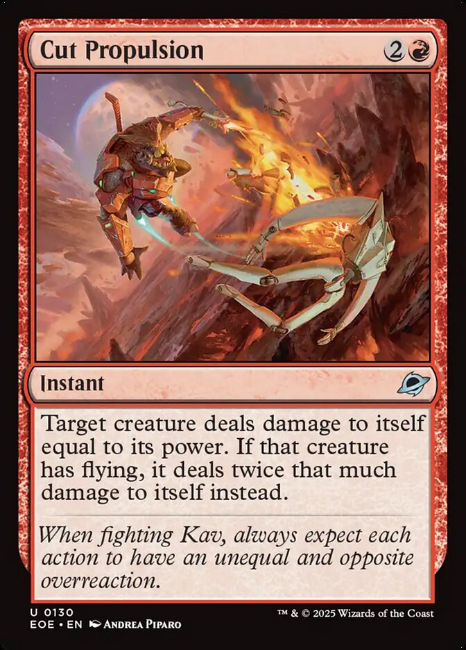 Cut Propulsion 130/276 (Edge of Eternities)  - Foil