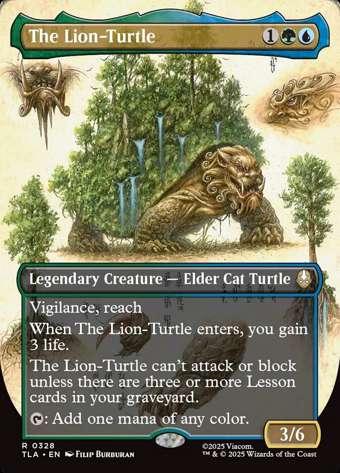 The Lion-Turtle  328/286 (Avatar: The Last Airbender)  - Borderless Foil