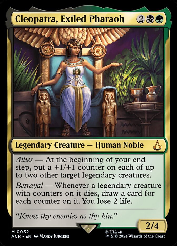 Cleopatra, Exiled Pharaoh 52 (Universes Beyond: Assassin's Creed)  - Foil