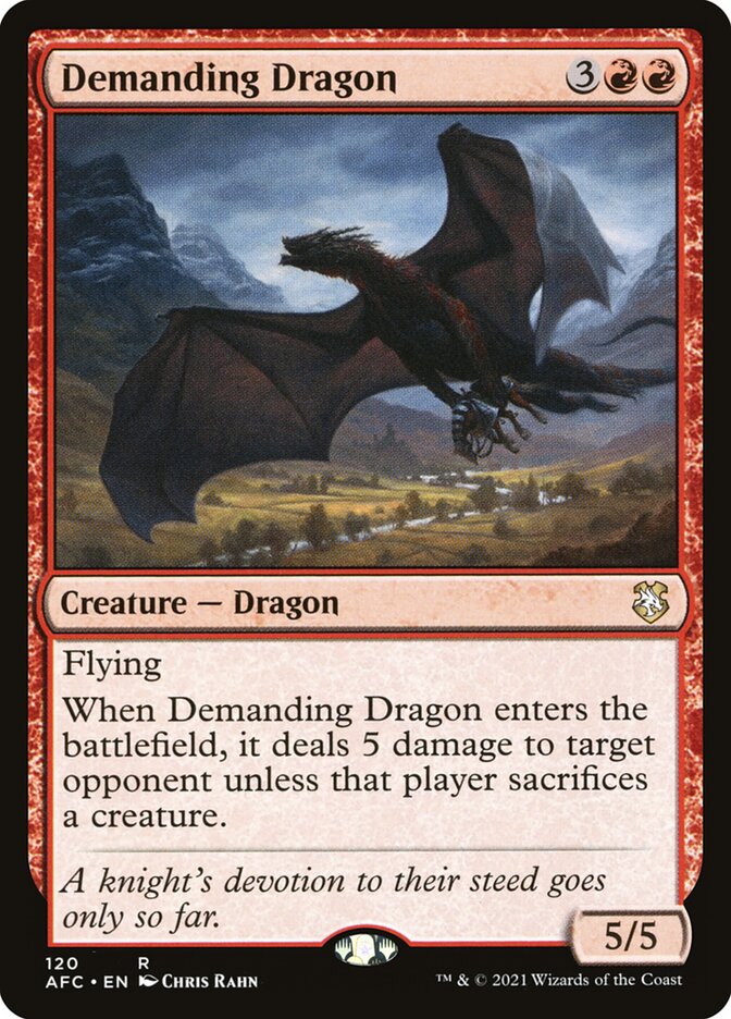 Demanding Dragon 120/62 (Commander: Adventures in the Forgotten Realms) 
