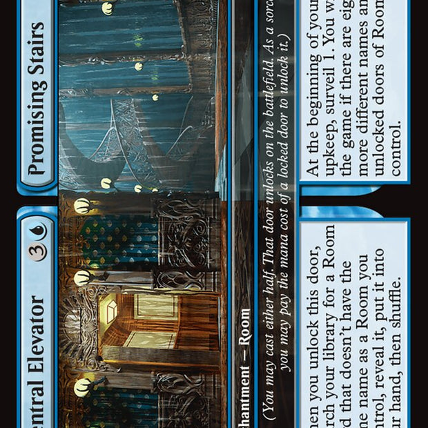 Central Elevator // Promising Stairs 44 (Duskmourn: House of Horror)  - Foil